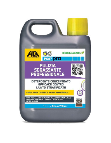 Fila PS87 PRO lt.1 Detergente Sgrassante per Pavimenti Vari