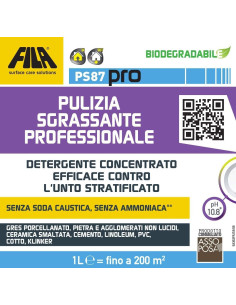 Fila PS87 PRO lt.5 Detergente Sgrassante per Pavimenti Vari 2