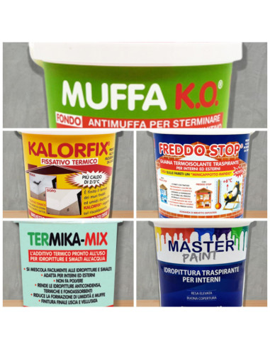 Kit Tanta Muffa: MuffaKo Kalorfix FreddoStop TermicaMix MasterPaint