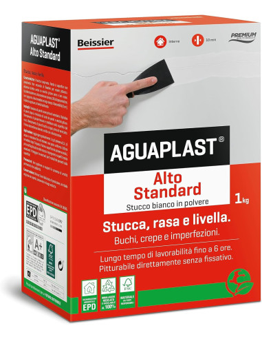 Stucco Aguaplast alto standard - Boldrini alto standard in polvere