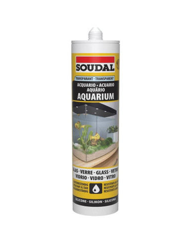 Soudal silicone per acquario da 300 ml