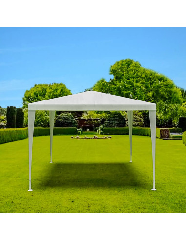 Gazebo giardino economico 3x3 mt bianco Impermeabile Idrorepellente