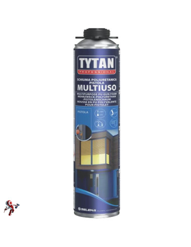 TYTAN 1.0 SCHIUMA POLIURETANICA MULTIUSO CON PISTOLA 750 ML