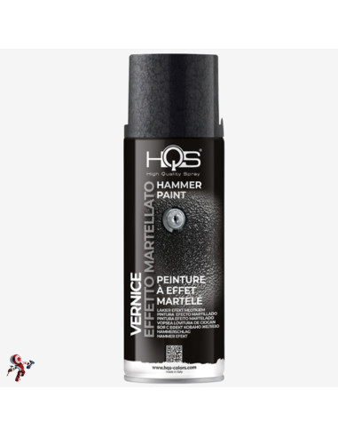 HQS Bomboletta di Vernice Spray 400ml Effetto Martellato Antracite