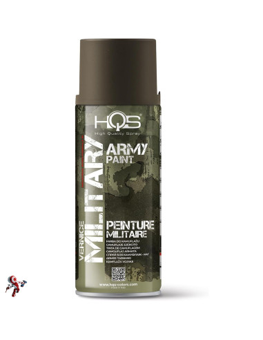 HQS Bomboletta di Vernice Opaca Spray 400ml Militare Grigio Verde