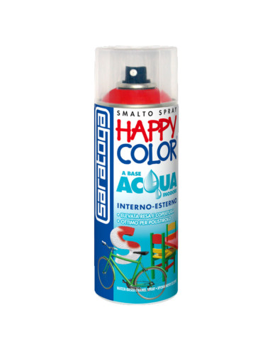 Happy Color Acqua Smalto acrilico all'acqua Trasparente Opaco 400ml