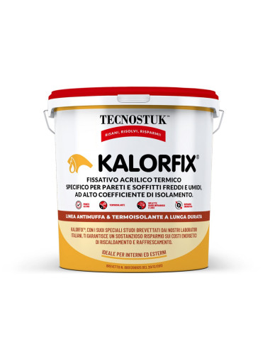 Kalorfix Fissativo Acrilico Termico con Microsfere di Vetro -Tecnostuk