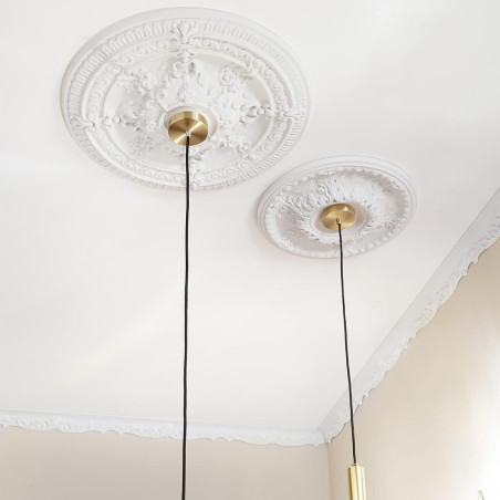 Rosoni in polistirolo per soffitti e pareti Elsa diametro 35 cm